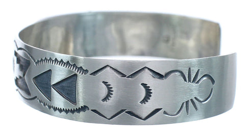 Native American Navajo Sterling Silver Cuff Bracelet JX123006